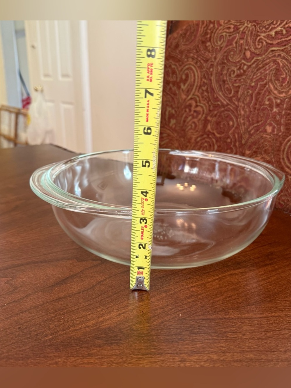 Vintage PYREX #026 3-Qt Glass Baking Dish / Casserole Roaster Bottom w/ Handles - Picture 13 of 13